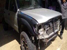 2002 TOYOTA TACOMA, SILVER, SR5, PRERUNNER, CREW CAB, 3.4L, AT, 2WD,  Z26401